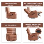 PELUMY Heat & Vibration Massage Recliner Chair