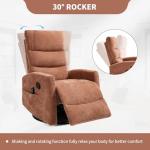 PELUMY Heat & Vibration Massage Recliner Chair
