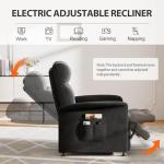 Heated Vibration Massage Recliner Chair - Black