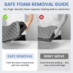 Portable Massage Seat Cushion - Extra Thick Foam