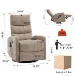PELUMY Compact Heat & Vibration Recliner Chair