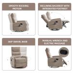 PELUMY Compact Heat & Vibration Recliner Chair