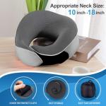 SOMANOVA Massage Chair-Specific Cervical vertebrae Support Pillow for naps, 100% Memory Foam, 360-degree Wraparound Neck, Suitable for Office, Travel, and Flight, Cool Fabric, Removable and Washable