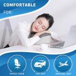 SOMANOVA Massage Chair-Specific Cervical vertebrae Support Pillow for naps, 100% Memory Foam, 360-degree Wraparound Neck, Suitable for Office, Travel, and Flight, Cool Fabric, Removable and Washable