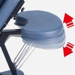 MASTER HEALTH PRODUCT Professional Lightweight Portable Massage Chair-Folding Foldable Aluminum Adjustable Tattoo Chair with Wheeled Carrying Case, Aluminum (Pro Chair)