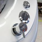 Spa Nail Equipment LLC Dolphin Pedicure Chair with Massage, Built-in Remote, Overflow Protection, Acetone-Resistant Leather