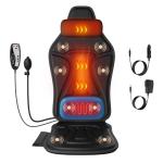 comrelax Back Massager for Chair with Heat, Massage Chair Pad with Lumbar Support & Vibration, Seat Massager for Seniors, Office Workers & Family, Fatigue & Pain Relief in Office, Home & Travel