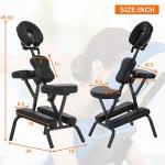 Massage Chair Portable, 4 Inches Thickness Sponge Tattoo Chair, Small Traveling Tattoo Chair, Portable Pregnancy Massage, Portable Massage Chair Tattoo Spa Free Carry Case for Tattoo/Beauty Salon/SPA