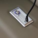 WAQINBR Multifunctional Queen Size Bed Frame, Modern Luxury Smart Bed with Massage Recliner/Music Speaker/USB Port/Storage Drawers, Adjustable Leather Upholstered Headboard, Grey