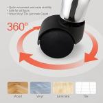 Nova Microdermabrasion Rolling Stool Swivel Salon Stool Chair Adjustable Drafting Tattoo Office Massage Medical Facial Spa with PU Cushion Backrest (Pink)