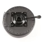 Master Massage Glider Ergonomic Round Swivel Adjustable Rolling Hydraulic Stool Barber Dental Chair in Cream for Therapist, Clinic, Tattoo, Spas, Facial, Beauty, Lash, Salons, Home, Studio, Office