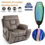 Extra Wide Power Lift Recliner Chair with Massage
