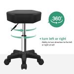 Adjustable Hexagon Rolling Stool for Massage and Spa