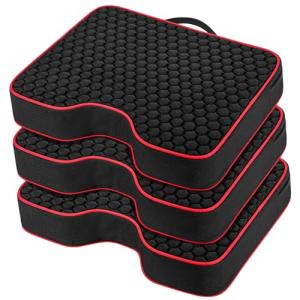3-Pack Portable Stadium Seat Cushions with Massage