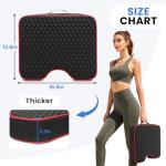 3-Pack Portable Stadium Seat Cushions with Massage