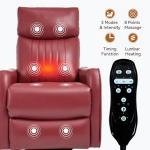 PELUMY 360 Swivel Rocking Recliner with Massage