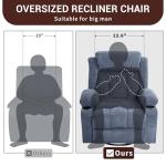 GarveeLife Heated Massage Rocker Recliner Chair