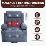GarveeLife Heated Massage Rocker Recliner Chair