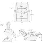 YOCONYO Power Lift Massage Recliner Chair