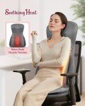 Shiatsu Neck and Back Massager Chair with Heat