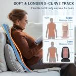 Foldable Back Massager Chair with Heat & Adjustability
