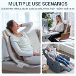Foldable Back Massager Chair with Heat & Adjustability