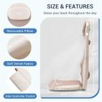 Foldable Back Massager Chair with Heat & Adjustability