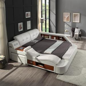 Luxury Smart Bed with Massage and Storage