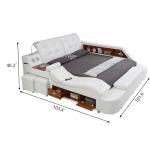 Luxury Smart Bed with Massage and Storage