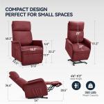 OKUP Electric Recliner Chair with Massage and Heat