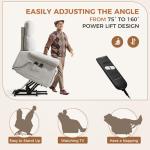 ANJ Electric Recliner Chair with Heat and Massage