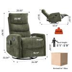 PELUMY 360° Massage Recliner Chair with Heat
