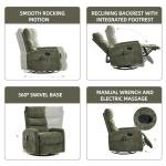 PELUMY 360° Massage Recliner Chair with Heat