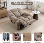 CANMOV Oversized Lift Recliner Chair with Massage & Heat