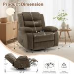 Oversized Massage Rocker Recliner with Heating