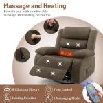 Oversized Massage Rocker Recliner with Heating