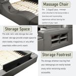 Wirktive Luxury Massage Recliner Bed Frame Queen
