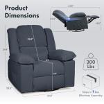 Softa Massage Rocker Recliner with Heat & USB