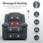 Softa Massage Rocker Recliner with Heat & USB
