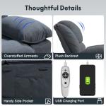 Softa Massage Rocker Recliner with Heat & USB