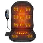 Heated Back Massage Chair Pad with Vibration