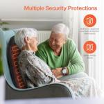 Heated Back Massage Chair Pad with Vibration