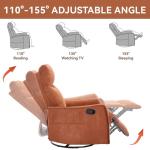 Heat and Swivel Massage Chair Recliner for Small Spaces