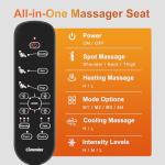 Heated Back Massager Chair Pad with Neck Support