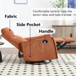 Heat and Swivel Massage Chair Recliner for Small Spaces