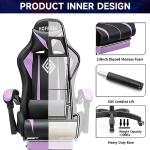 Ergonomic RGB Massage Gaming Chair with Footrest