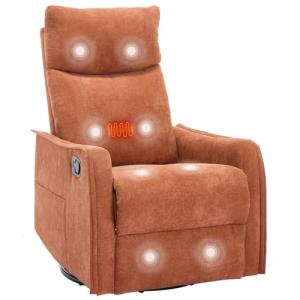 PELUMY 360 Swivel Rocking Massage Recliner Chair