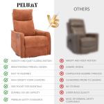 PELUMY 360 Swivel Rocking Massage Recliner Chair