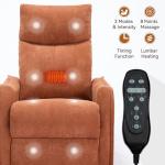 PELUMY 360 Swivel Rocking Massage Recliner Chair