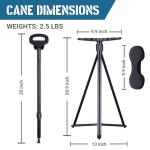 Lightweight Folding Cane Chair with Massage Cushion